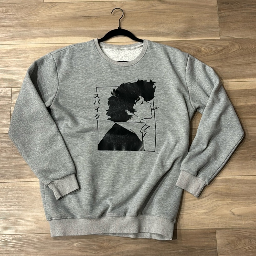 Unisex Cowboy Bebop Sweater in Gray - XL